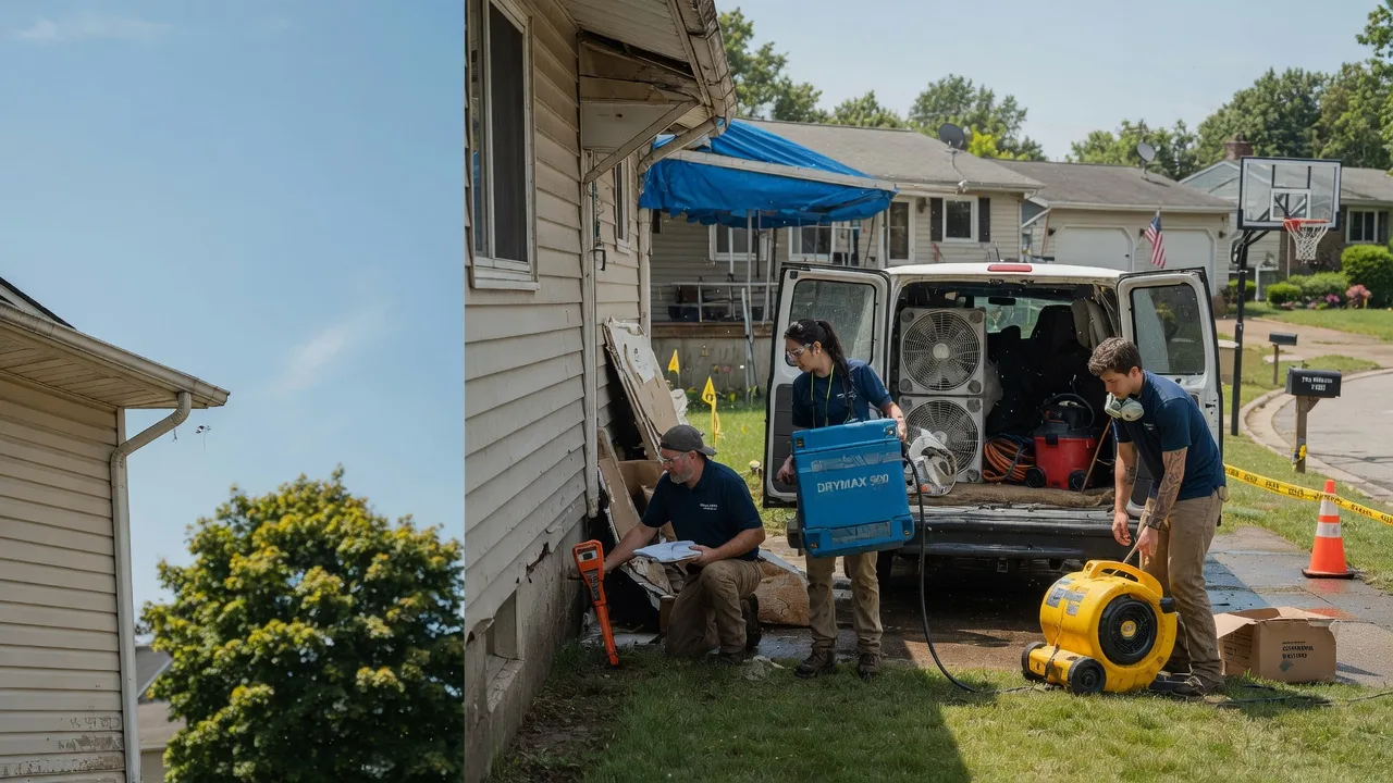 Ceiling Leak Cleanup in Tallmadge, OH near me